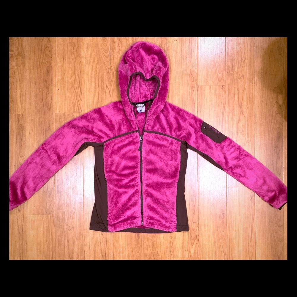 Columbia Zip-up Fleece Hoodie Sweatshirt Women M